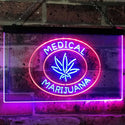 ADVPRO Medical Marijuana Hemp Leaf Sold Here Indoor Display Dual Color LED Neon Sign st6-i3085 - Red & Blue