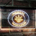 ADVPRO Medical Marijuana Hemp Leaf Sold Here Indoor Display Dual Color LED Neon Sign st6-i3085 - White & Yellow