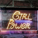 ADVPRO Girl Power Room Decoration Club Cave Dual Color LED Neon Sign st6-i3087 - Blue & Yellow