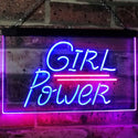 ADVPRO Girl Power Room Decoration Club Cave Dual Color LED Neon Sign st6-i3087 - Red & Blue