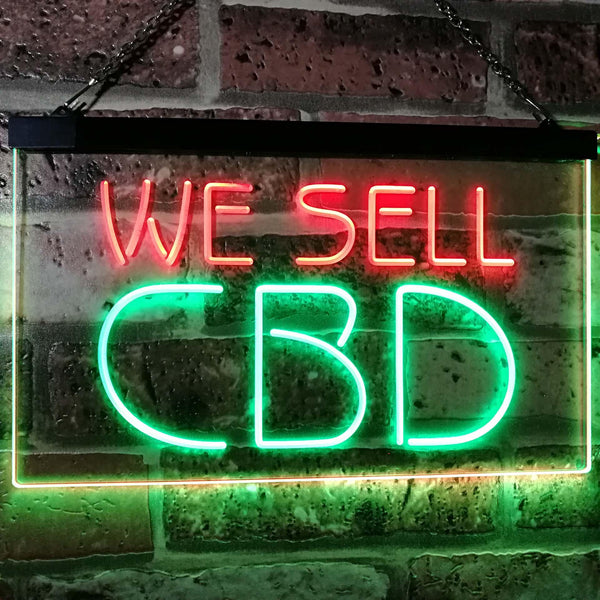 ADVPRO CBD Sold Here Dual Color LED Neon Sign st6-i3091 - Green & Red