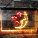 ADVPRO Moon Stars Kid Room Display Home Decor Dual Color LED Neon Sign st6-i3093 - Red & Yellow