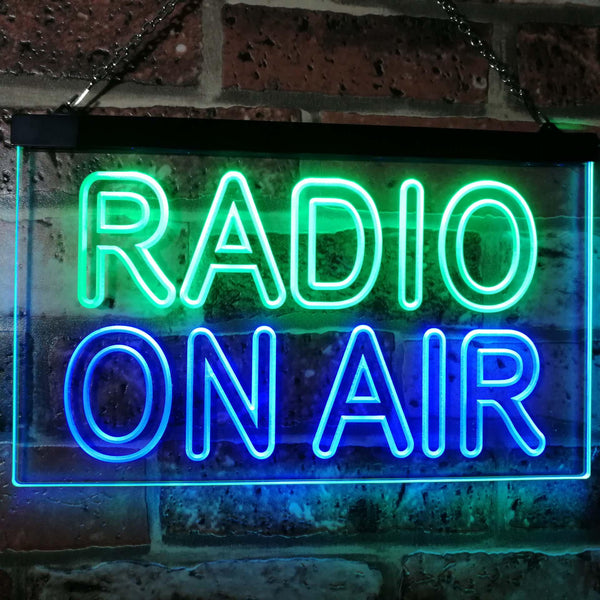 ADVPRO Radio On Air DND Dual Color LED Neon Sign st6-i3094 - Green & Blue