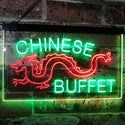 ADVPRO Chinese Buffet Dragon Display Dual Color LED Neon Sign st6-i3095 - Green & Red