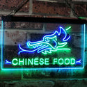 ADVPRO Chinese Food Dragon Decor Dual Color LED Neon Sign st6-i3096 - Green & Blue