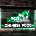 ADVPRO Chinese Food Dragon Decor Dual Color LED Neon Sign st6-i3096 - White & Green