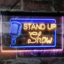 ADVPRO Stand-up Comedy Show Live Dual Color LED Neon Sign st6-i3097 - Blue & Yellow