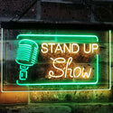 ADVPRO Stand-up Comedy Show Live Dual Color LED Neon Sign st6-i3097 - Green & Yellow