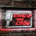 ADVPRO Stand-up Comedy Show Live Dual Color LED Neon Sign st6-i3097 - White & Red