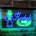 ADVPRO Hookah Bar Smoke Display Dual Color LED Neon Sign st6-i3106 - Green & Blue