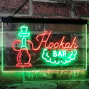 ADVPRO Hookah Bar Smoke Display Dual Color LED Neon Sign st6-i3106 - Green & Red