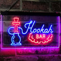 ADVPRO Hookah Bar Smoke Display Dual Color LED Neon Sign st6-i3106 - Red & Blue