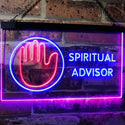 ADVPRO Spiritual Advisor Dual Color LED Neon Sign st6-i3109 - Blue & Red