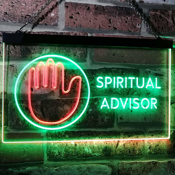 ADVPRO Spiritual Advisor Dual Color LED Neon Sign st6-i3109 - Green & Red