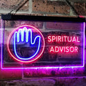 ADVPRO Spiritual Advisor Dual Color LED Neon Sign st6-i3109 - Red & Blue