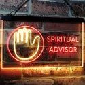 ADVPRO Spiritual Advisor Dual Color LED Neon Sign st6-i3109 - Red & Yellow