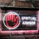 ADVPRO Spiritual Advisor Dual Color LED Neon Sign st6-i3109 - White & Red