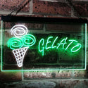 ADVPRO Gelato Ice Cream Kid Room Decor Dual Color LED Neon Sign st6-i3111 - White & Green
