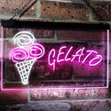 ADVPRO Gelato Ice Cream Kid Room Decor Dual Color LED Neon Sign st6-i3111 - White & Purple