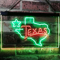 ADVPRO Texas Lone Star Dual Color LED Neon Sign st6-i3114 - Green & Red
