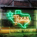 ADVPRO Texas Lone Star Dual Color LED Neon Sign st6-i3114 - Green & Yellow