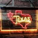 ADVPRO Texas Lone Star Dual Color LED Neon Sign st6-i3114 - Red & Yellow