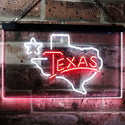 ADVPRO Texas Lone Star Dual Color LED Neon Sign st6-i3114 - White & Red