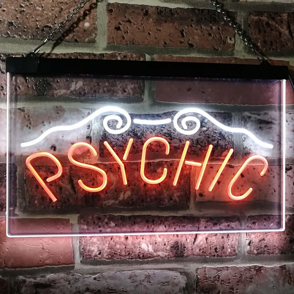 ADVPRO Psychic Readings Dual Color LED Neon Sign st6-i3115 - White & Orange