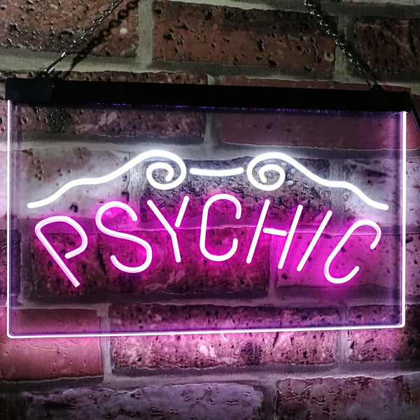 ADVPRO Psychic Readings Dual Color LED Neon Sign st6-i3115 - White & Purple