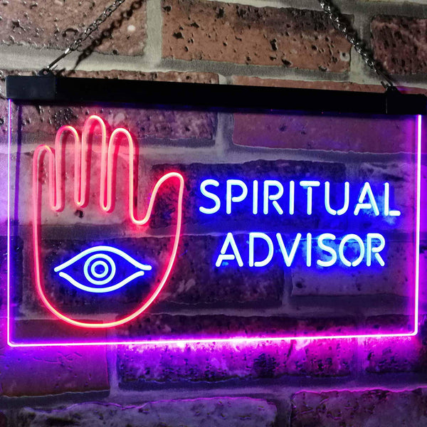 ADVPRO Spiritual Advisor Eye Dual Color LED Neon Sign st6-i3116 - Blue & Red