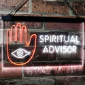 ADVPRO Spiritual Advisor Eye Dual Color LED Neon Sign st6-i3116 - White & Orange