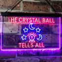 ADVPRO Fortune Teller Palm Tarot Reader Crystal Ball Dual Color LED Neon Sign st6-i3117 - Blue & Red