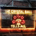 ADVPRO Fortune Teller Palm Tarot Reader Crystal Ball Dual Color LED Neon Sign st6-i3117 - Red & Yellow