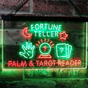 ADVPRO Fortune Teller Palm Tarot Reader Dual Color LED Neon Sign st6-i3118 - Green & Red
