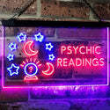 ADVPRO Psychic Readings Crystal Ball Dual Color LED Neon Sign st6-i3120 - Blue & Red