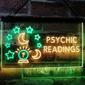 ADVPRO Psychic Readings Crystal Ball Dual Color LED Neon Sign st6-i3120 - Green & Yellow