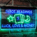 ADVPRO Tarot Readings Luck Love Money Dual Color LED Neon Sign st6-i3121 - Green & Blue