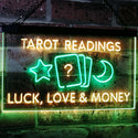 ADVPRO Tarot Readings Luck Love Money Dual Color LED Neon Sign st6-i3121 - Green & Yellow