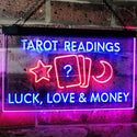 ADVPRO Tarot Readings Luck Love Money Dual Color LED Neon Sign st6-i3121 - Red & Blue