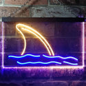 ADVPRO Shark Animal Home Decoration Dual Color LED Neon Sign st6-i3125 - Blue & Yellow