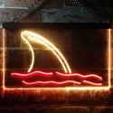 ADVPRO Shark Animal Home Decoration Dual Color LED Neon Sign st6-i3125 - Red & Yellow