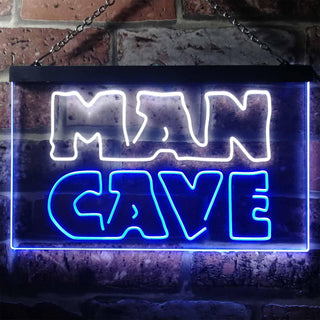 ADVPRO Man Cave Garage Display Dual Color LED Neon Sign st6-i3127 - White & Blue