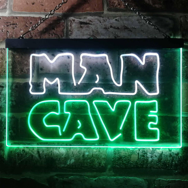 ADVPRO Man Cave Garage Display Dual Color LED Neon Sign st6-i3127 - White & Green