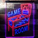 ADVPRO Game Room Pinball Man Cave  Dual Color LED Neon Sign st6-i3128 - Blue & Red