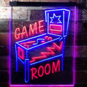 ADVPRO Game Room Pinball Man Cave  Dual Color LED Neon Sign st6-i3128 - Red & Blue
