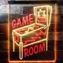 ADVPRO Game Room Pinball Man Cave  Dual Color LED Neon Sign st6-i3128 - Red & Yellow