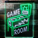 ADVPRO Game Room Pinball Man Cave  Dual Color LED Neon Sign st6-i3128 - White & Green