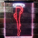 ADVPRO Sexy Leg Exotic Dancer Stripper Man Cave  Dual Color LED Neon Sign st6-i3129 - White & Red