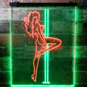 ADVPRO Exotic Dancer Stripper Single Mom  Dual Color LED Neon Sign st6-i3130 - Green & Red