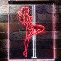 ADVPRO Exotic Dancer Stripper Single Mom  Dual Color LED Neon Sign st6-i3130 - White & Red